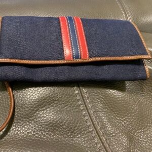 Vintage denim coach wallet
